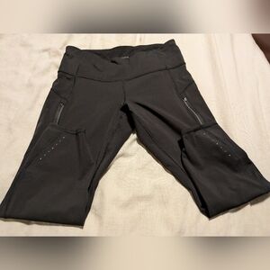 Athleta Black Rainier 7/8 Tights Petite Large